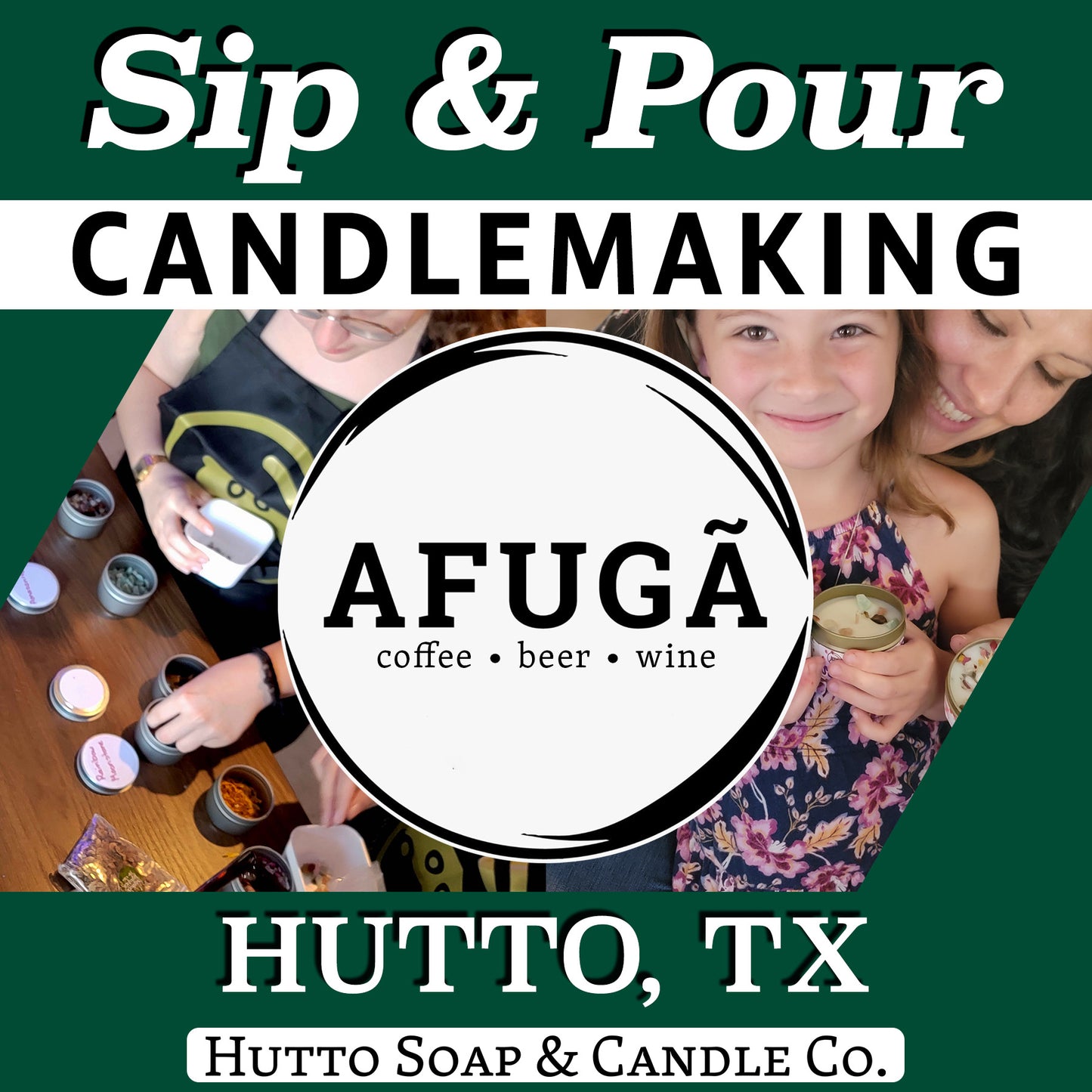 Mother's Day Candlemaking Sip & Pour at Afuga Coffee (Hutto, TX)