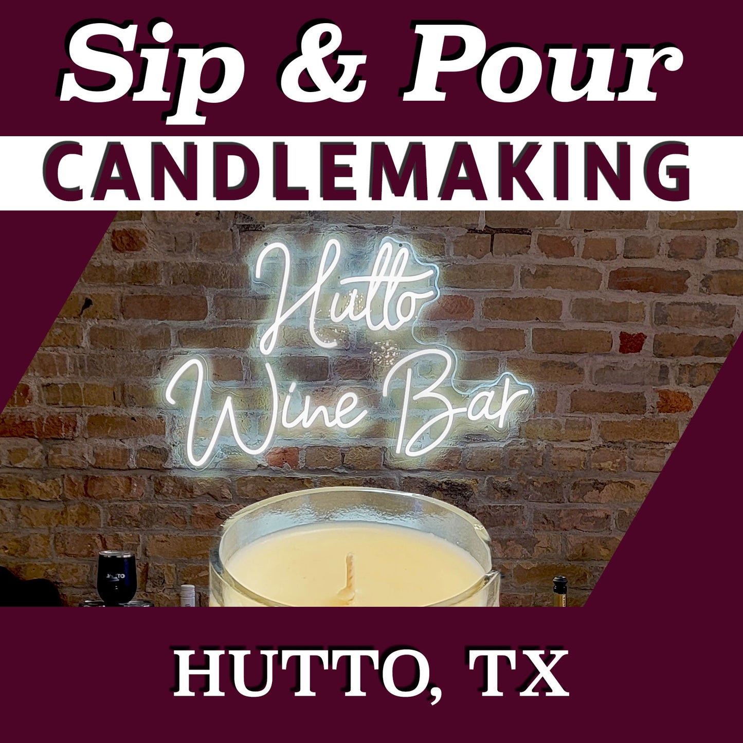 Spring Easter Candlemaking Sip & Pour at Hutto Wine Bar