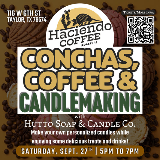Candlemaking Sip & Pour at Haciendo Coffee (Taylor, TX)