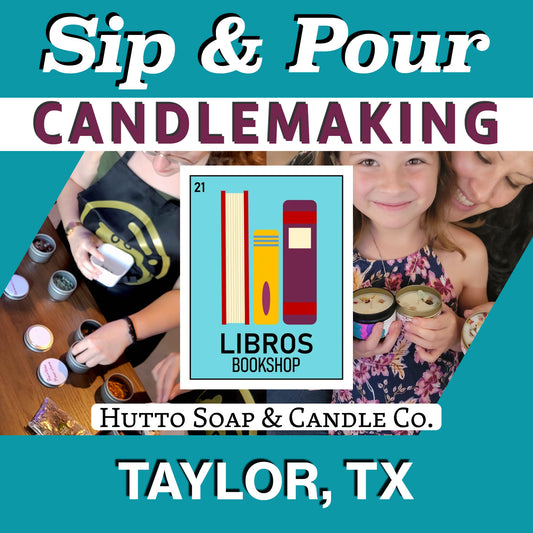 Candlemaking Sip & Pour at Libros Bookshop