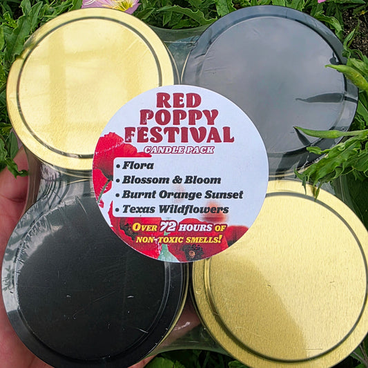 Red Poppy Festival Candle Assortment